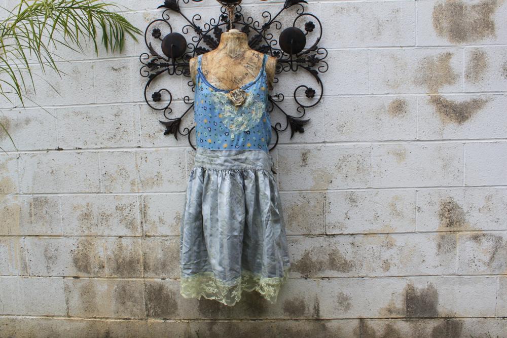 Plus Size Eco Dress Upcycled Wearable Art